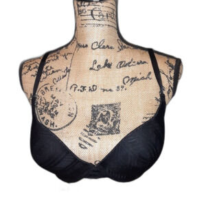 Youmita 36B Black Coverage Light Pad Bra NWT